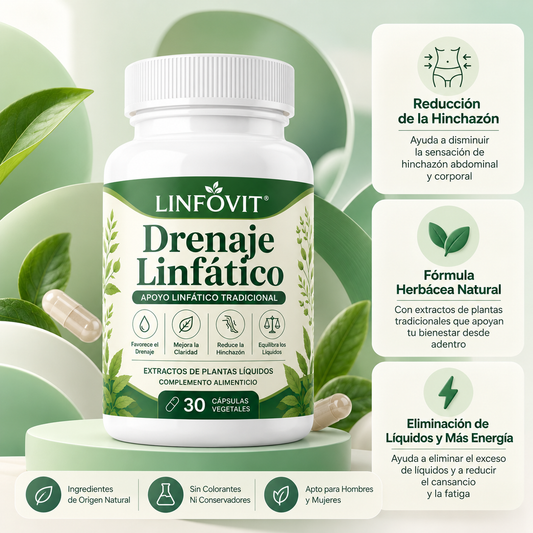 LINFOVIT™ | ¿Hinchazón, pesadez y líquidos retenidos? PAGA 1 + 1 GRATIS 🔥